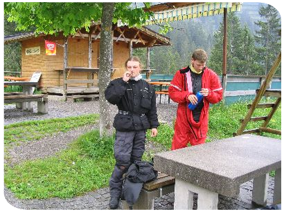 Pause am ersten Pass